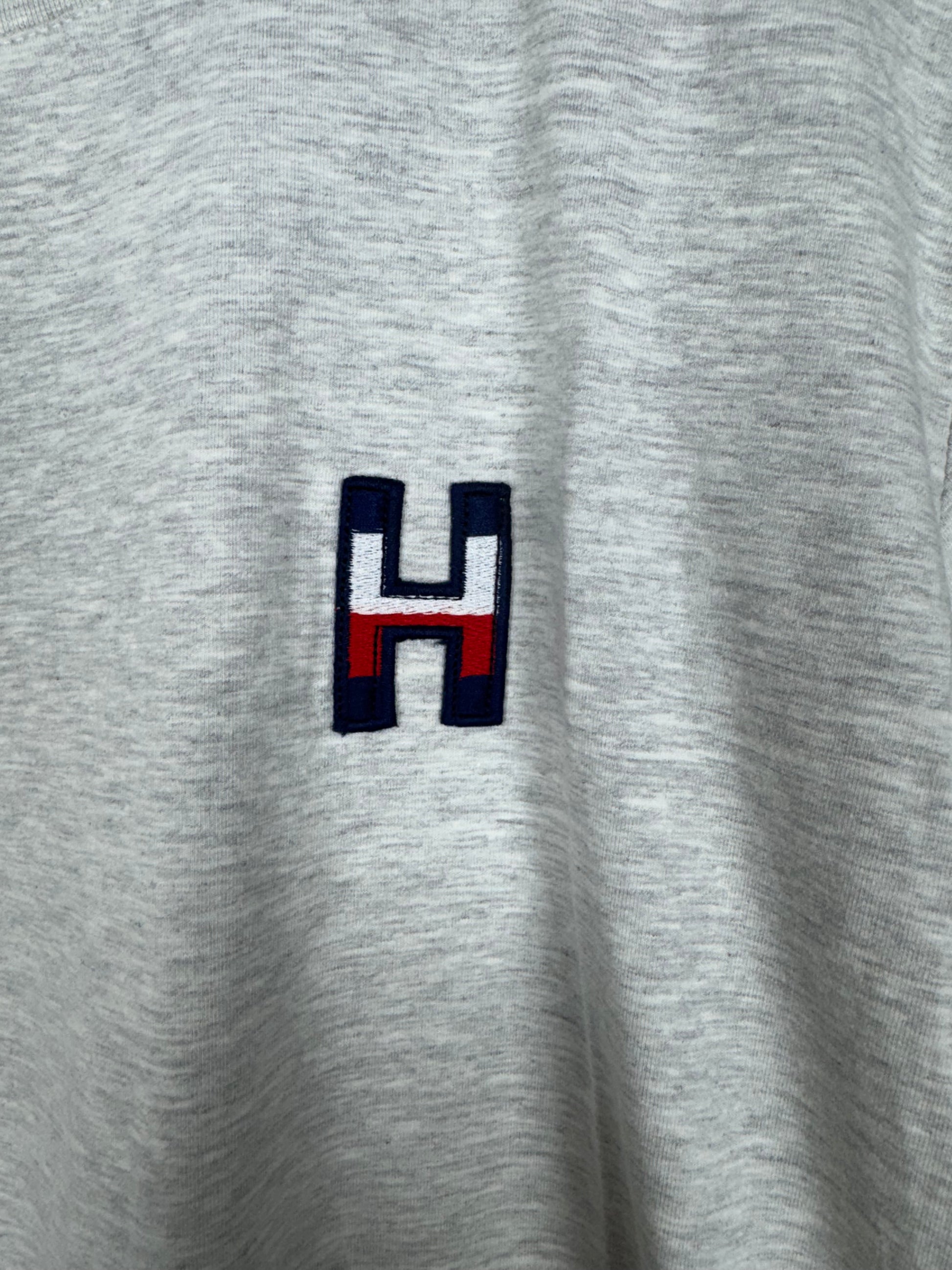 Camiseta Tommy Hilfiger Cinza Mescla Monograma H M