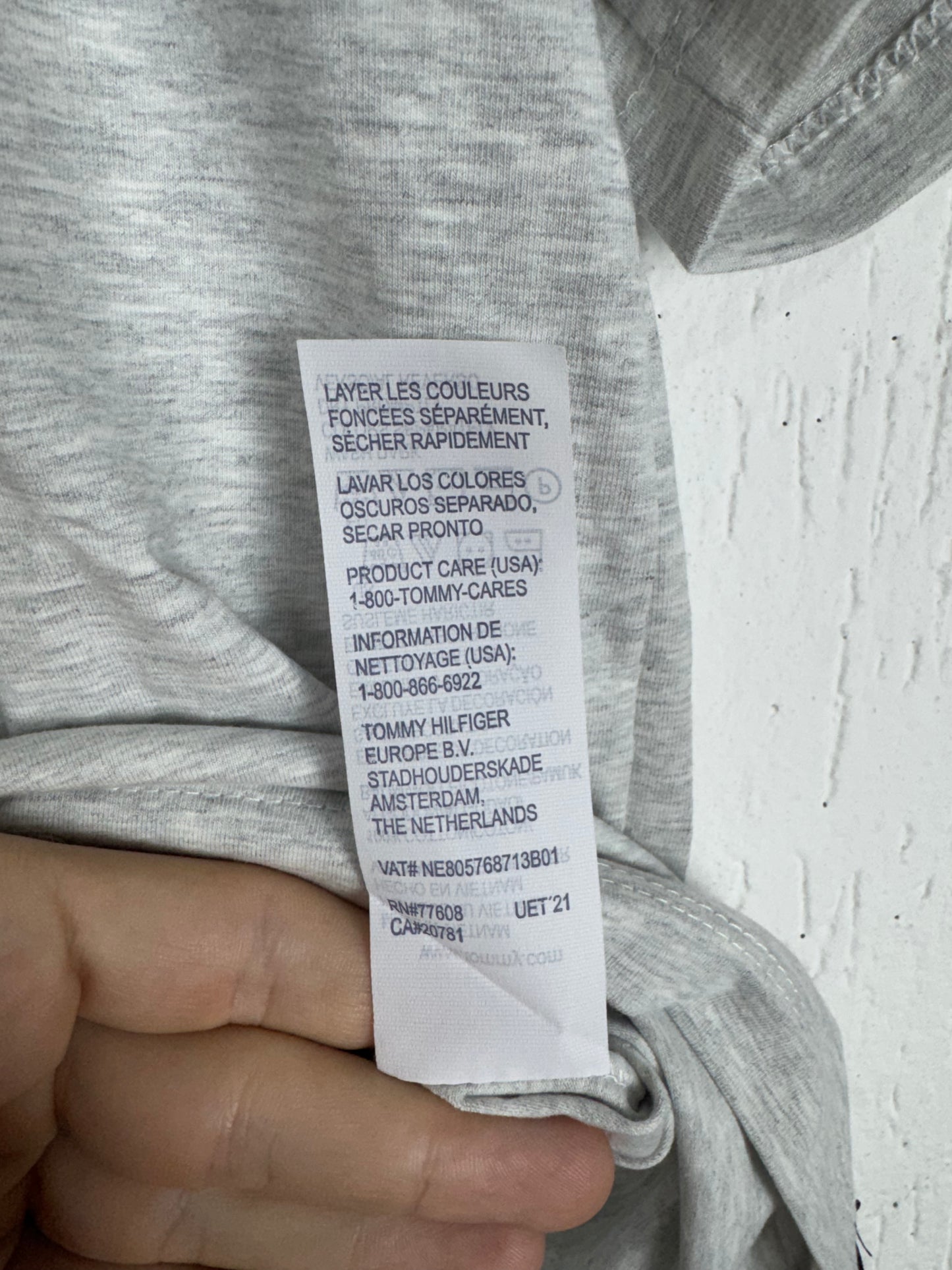 Camiseta Tommy Hilfiger Cinza Mescla Monograma H M