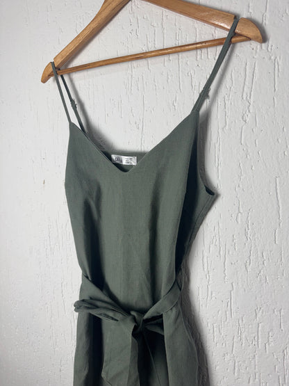 Vestido Feminino Ally Verde Musgo Minimalista