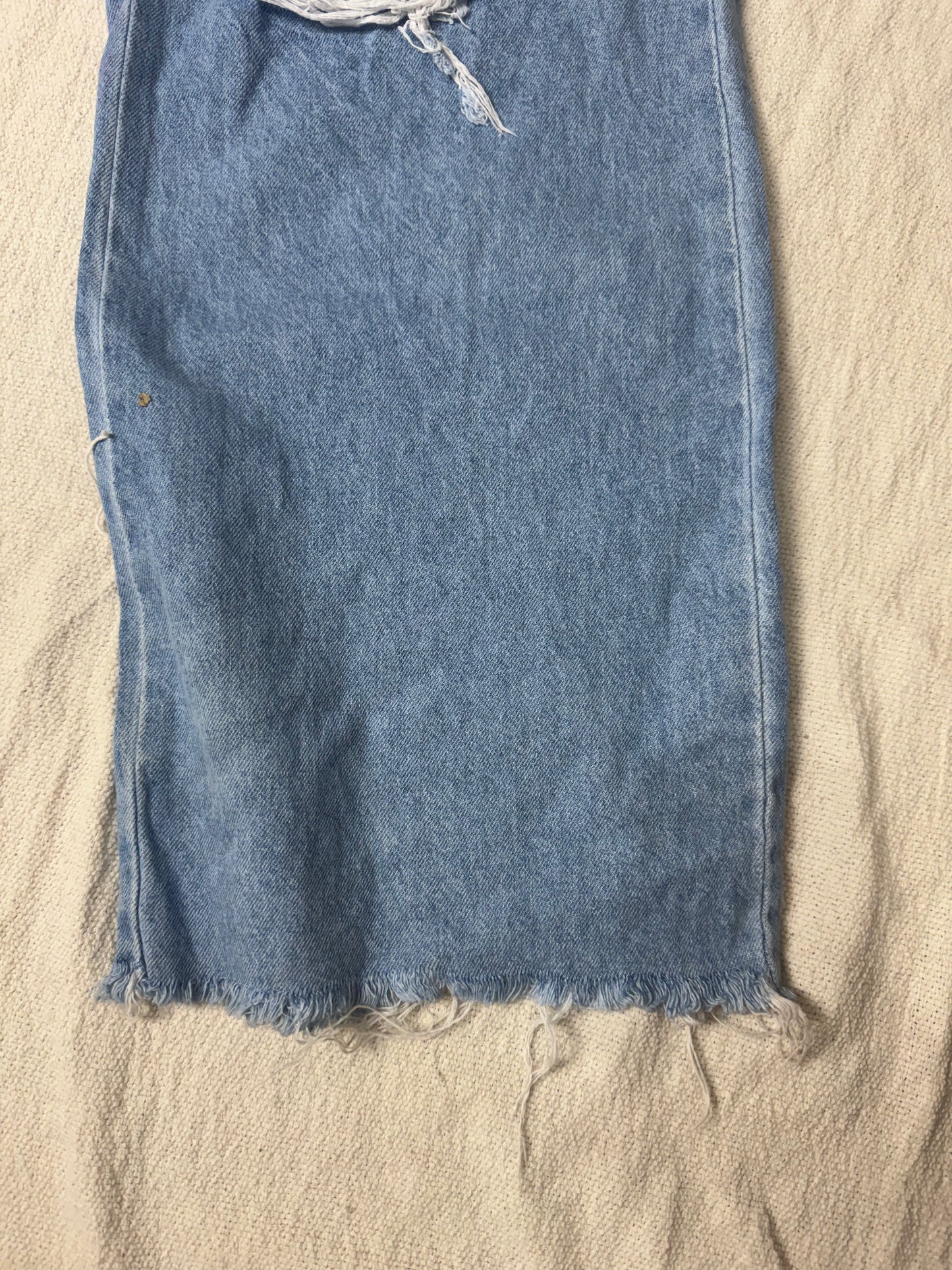 Calça Jeans Wide Leg Destroyd