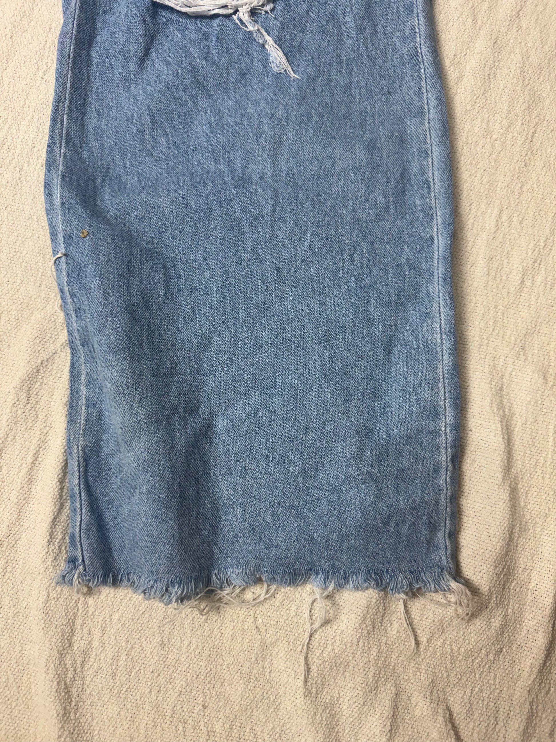 Calça Jeans Wide Leg Destroyd