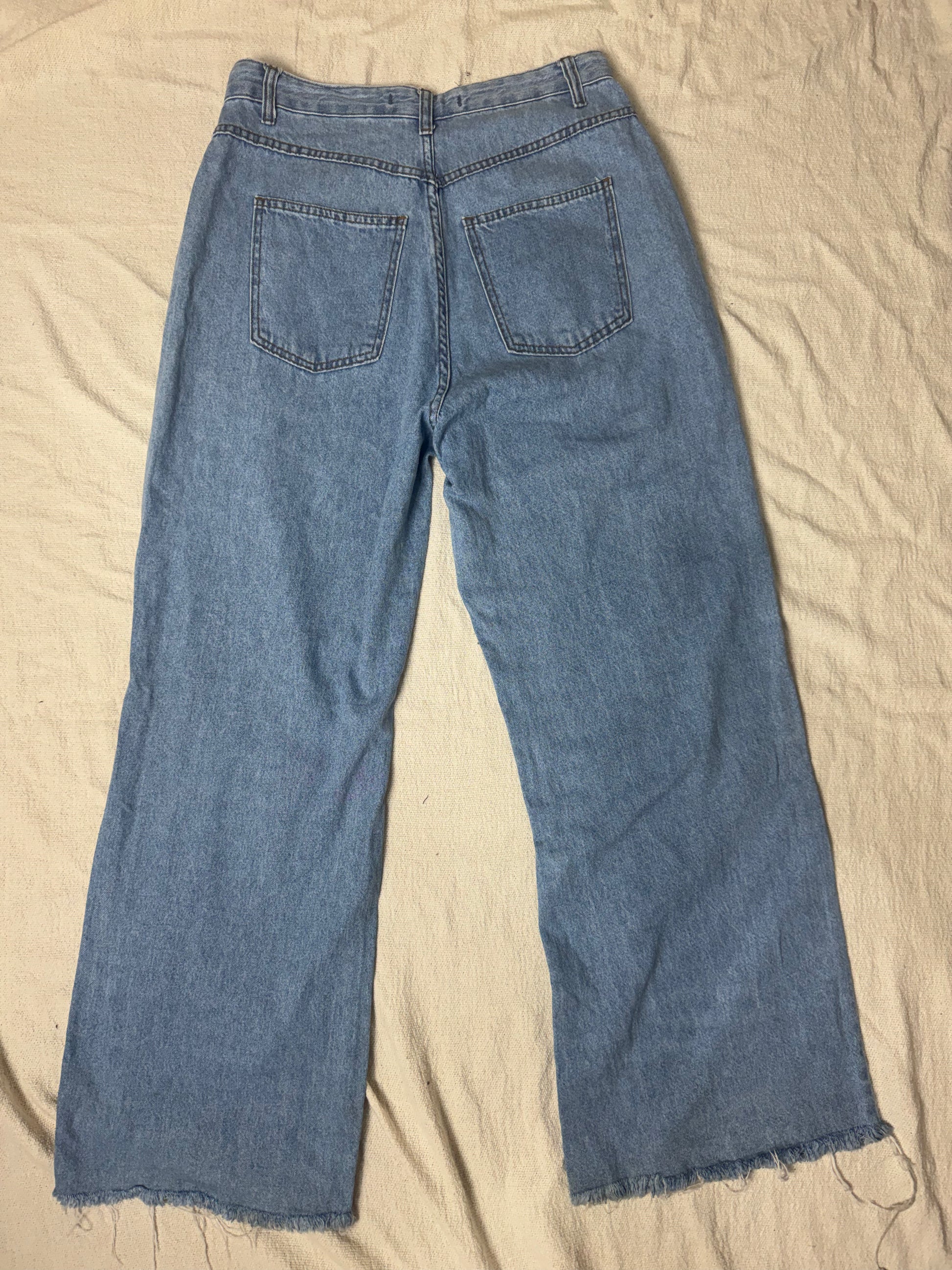Calça Jeans Wide Leg Destroyd