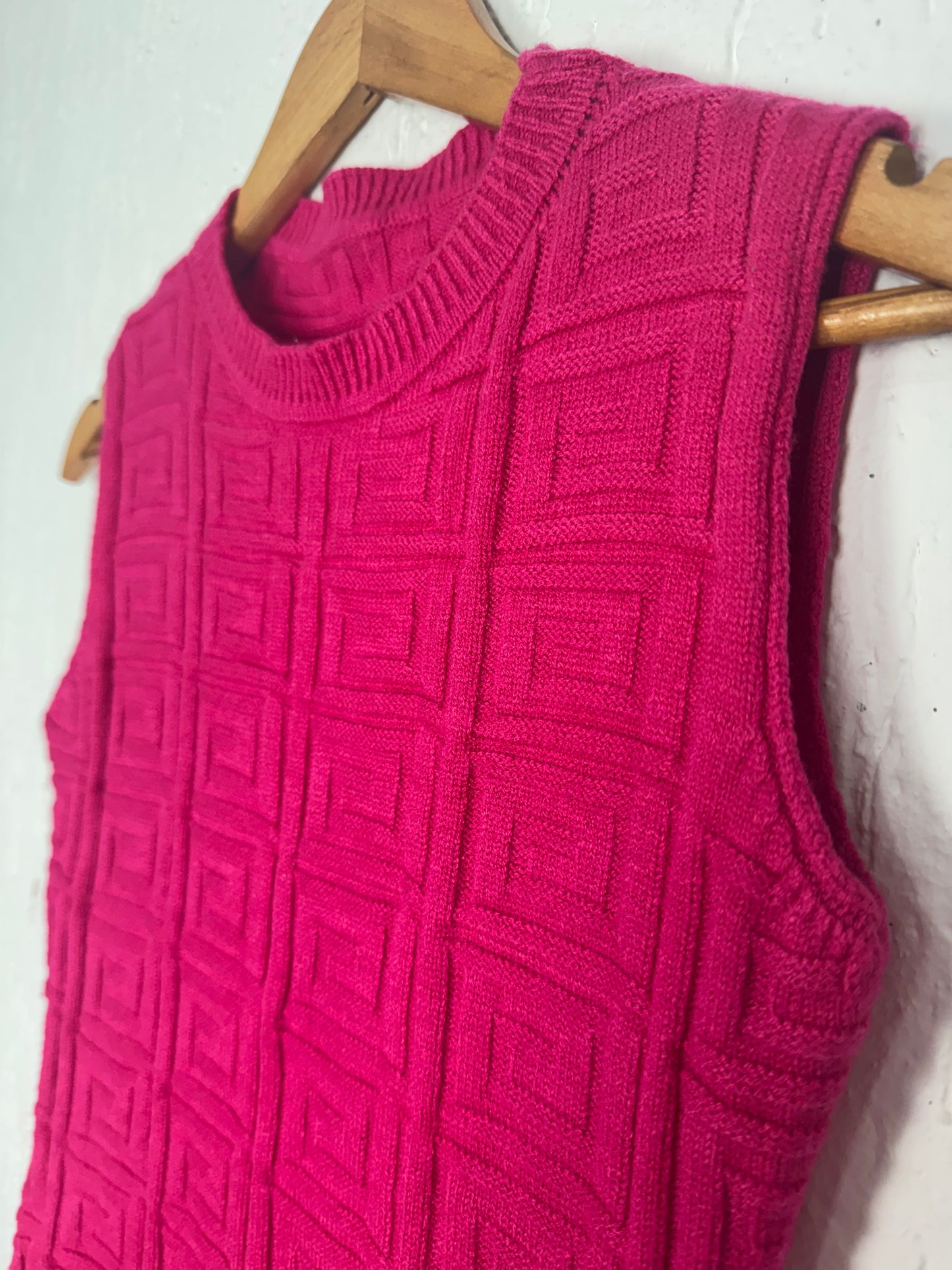 Vestido Midi Canelado Pink