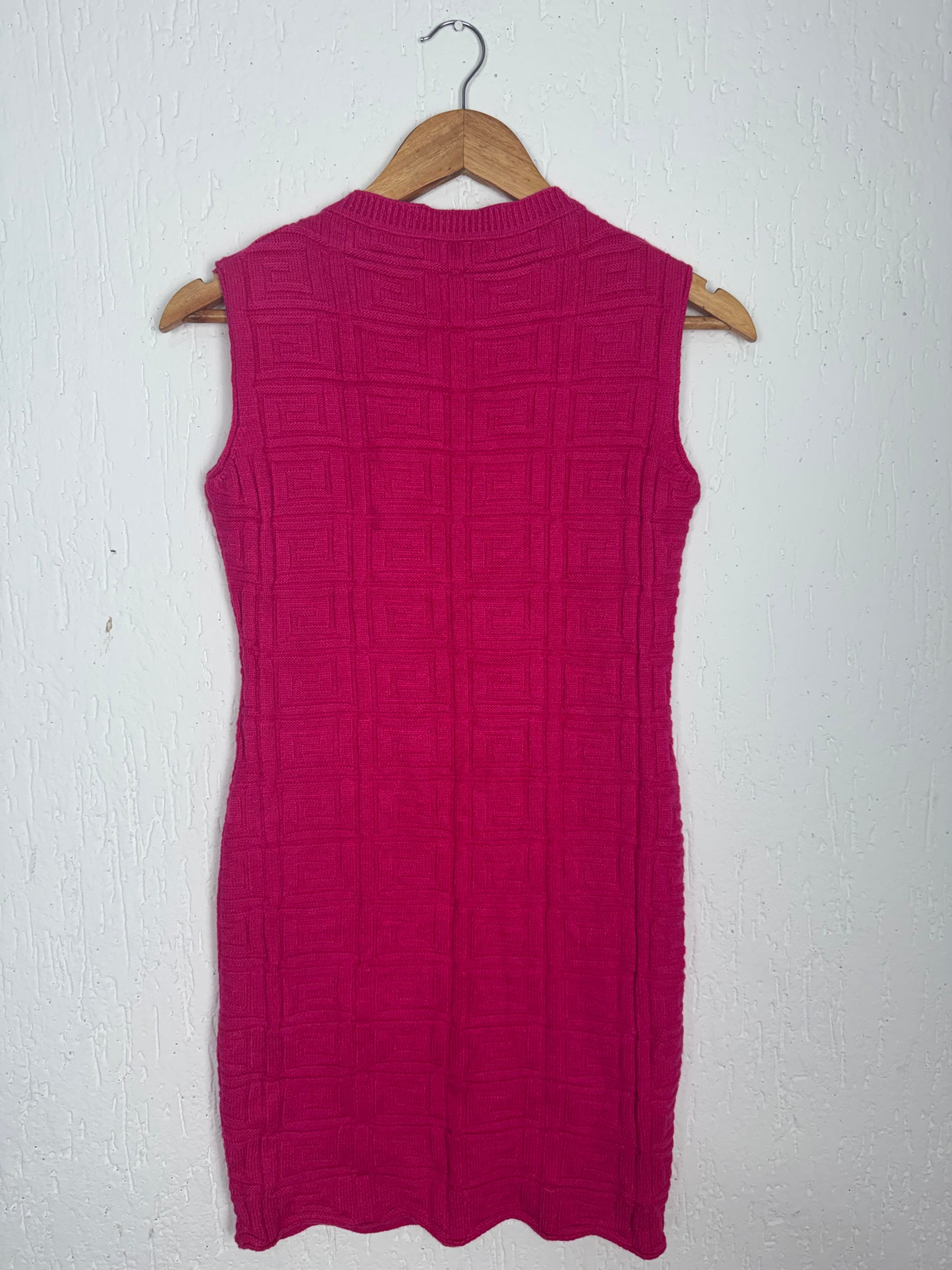 Vestido Midi Canelado Pink