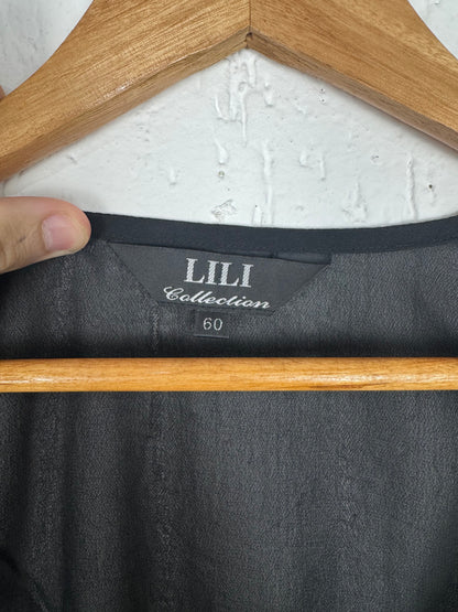 Bata Chiffon Lili Collection com Paetês e Transparência