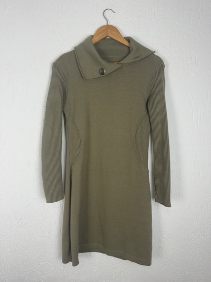 Vestido Tricot Premium Gola Assimétrica