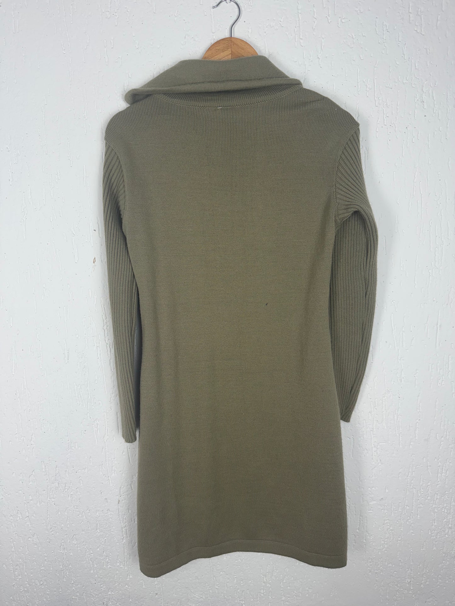 Vestido Tricot Premium Gola Assimétrica