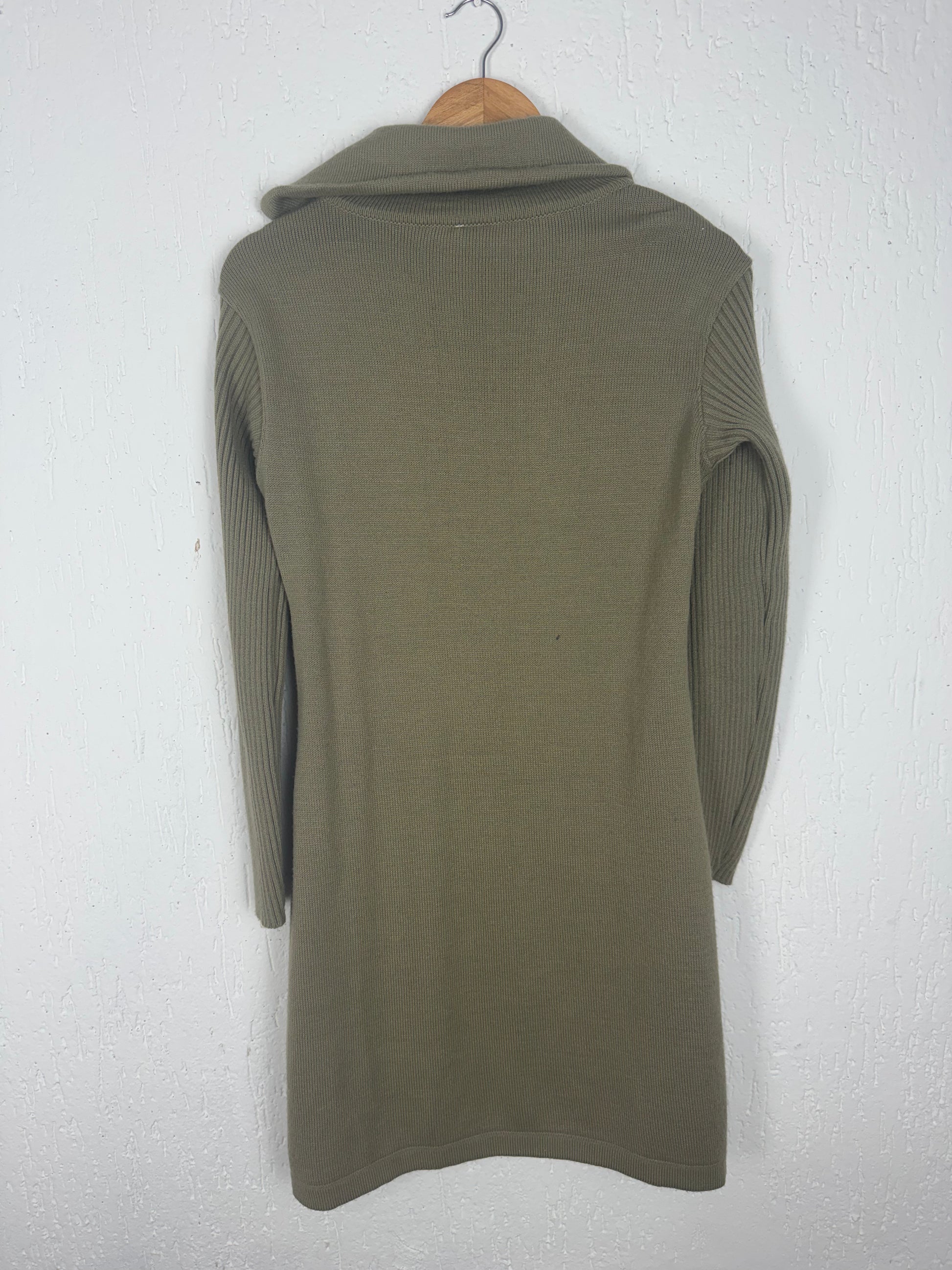 Vestido Tricot Premium Gola Assimétrica