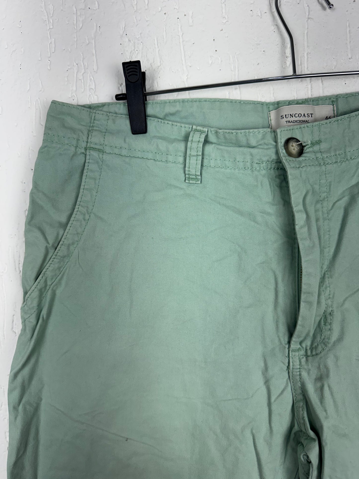 Bermuda Masculina Sarja Suncoast Verde Pastel