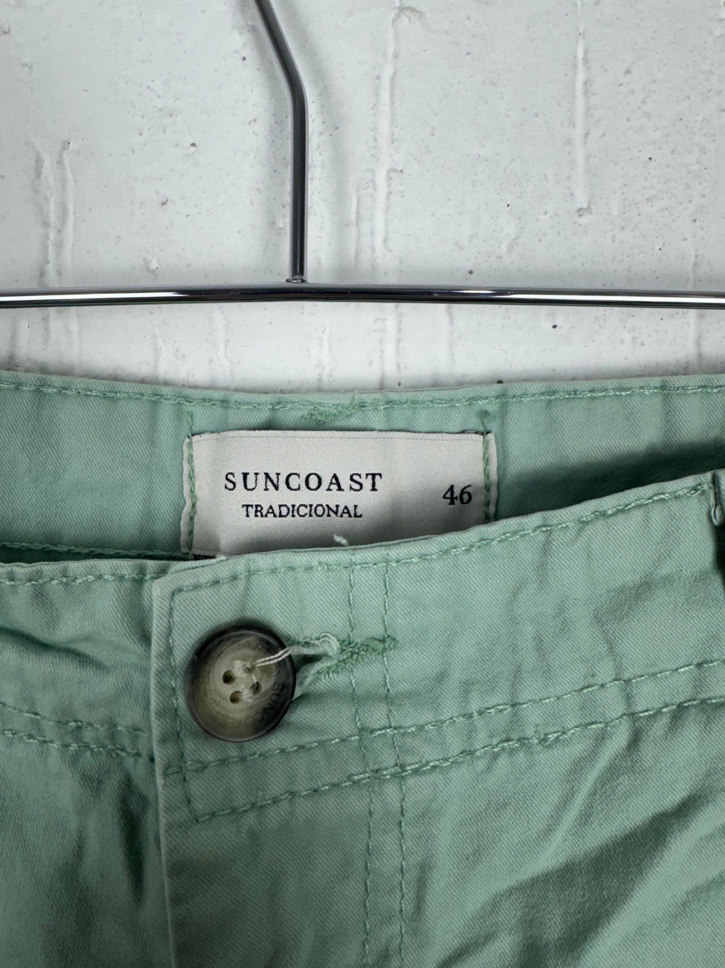 Bermuda Masculina Sarja Suncoast Verde Pastel