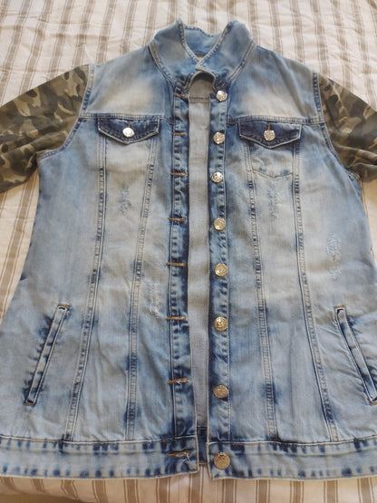 Jaqueta jeans oversized Rocel tamanho G