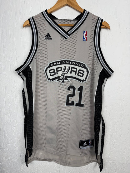 Regata NBA Spurs Duncan 21 Cinza