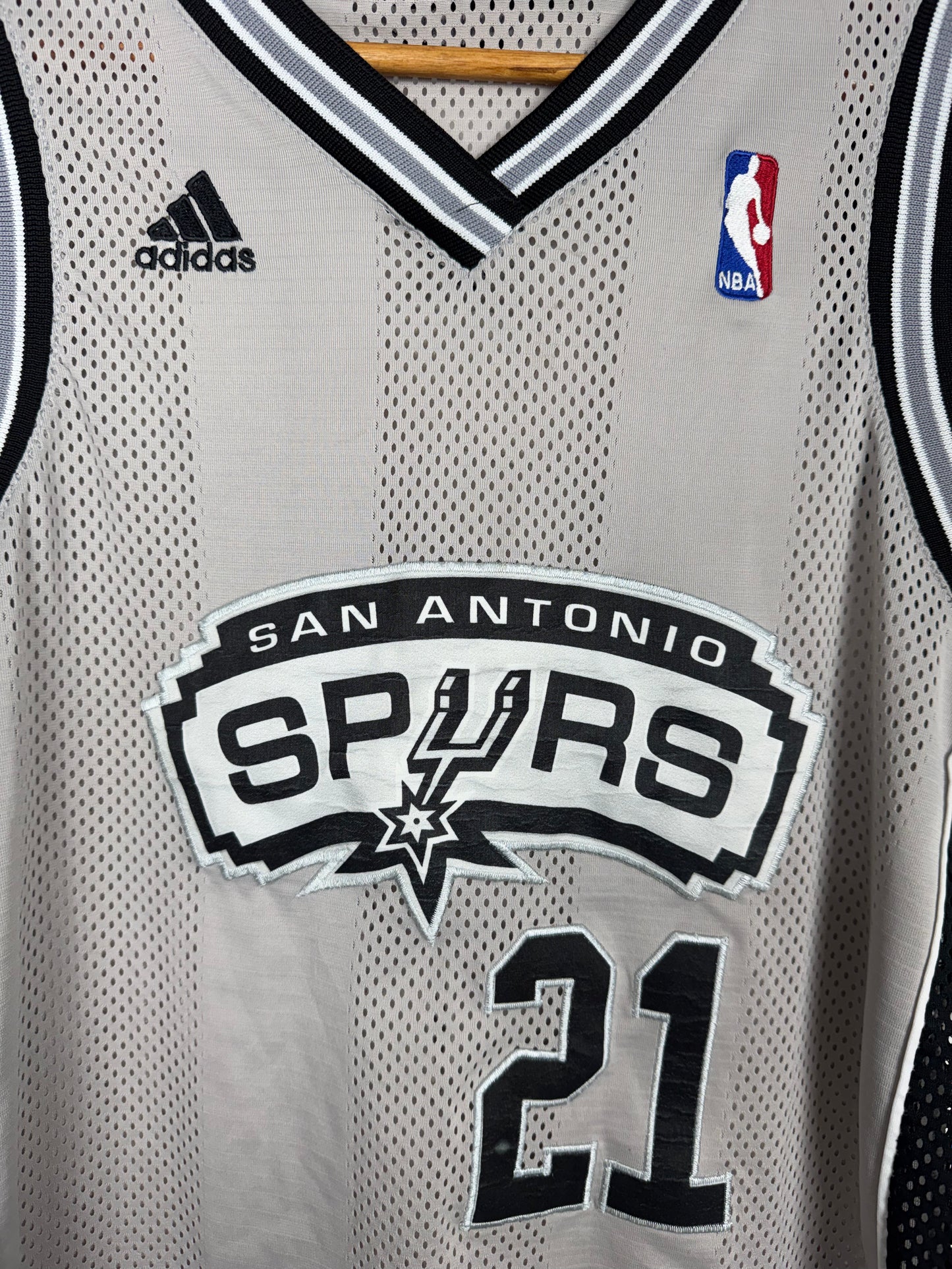 Regata NBA Spurs Duncan 21 Cinza